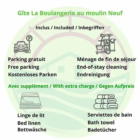 La Boulangerie Au Moulin Neuf Hébergement de vacances *